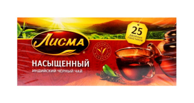 Чай Лисма Насыщенный черный 25пак