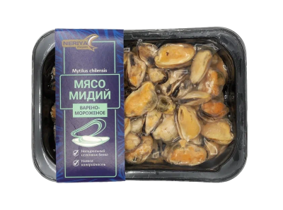 Мидии чилийские варено мороженные Нерия 300г