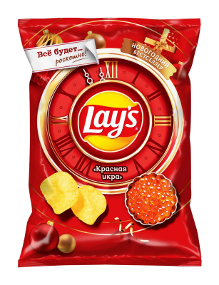 Чипсы Лейз Красная Икра 105г