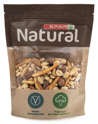 Смесь ореховая SPAR Natural с морской солью и сыром 150г