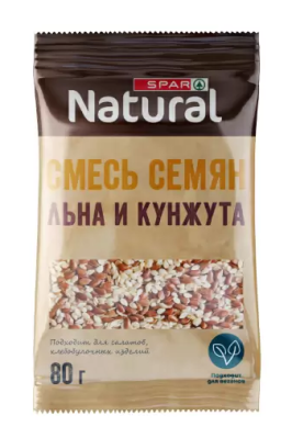 Смесь семян Льна и Кунжута SPAR Natural 80г