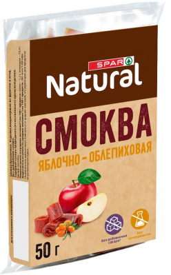 Смоква яблочно-облепиховая без добавления сахара SPAR Natural 50г