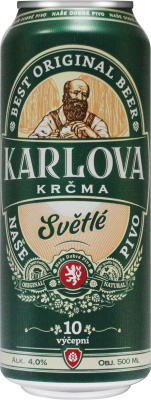 Пиво светлое Карлова Корчма 0,5л 4% ж/б