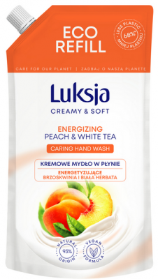 Мыло жид Люксия 400мл Персик и Белый чай запас