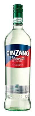 Вермут Чинзано Экстра Драй бел п/сух 1л 18%
