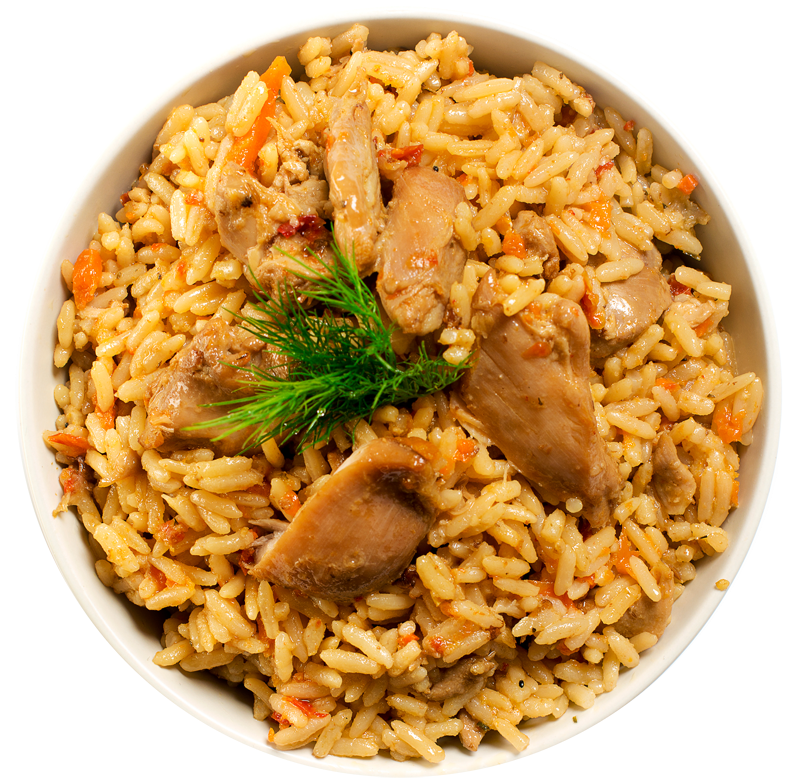 Плов с курицей вес