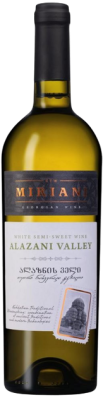 Вино Мириани Алазанская Долина бел п/сл 0,75л 12%