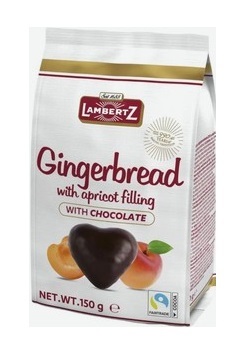 Пряники Ламбертц имбирные с абрикосовой начинкой в темном шоколаде 150г