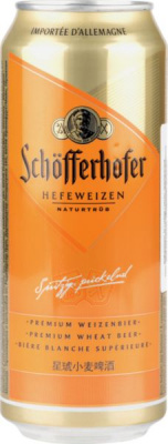 Пиво светлое н/ф Шофферхофер Хефевайзен 0,5л 5% ж/б