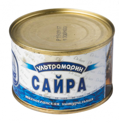 Сайра натуральная Ультрамарин 240г ж/б