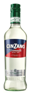 Вермут Чинзано Экстра Драй бел экстрасухой 0,5л 18%