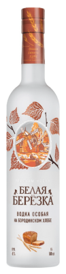 Водка Белая Берёзка на Бородинском Хлебе особая 0,5л 40%