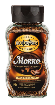 Кофе растворимый Московская Кофейня на паяхъ Мокко 95г ст/б