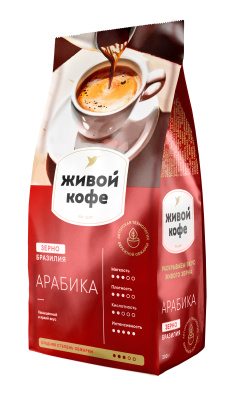Кофе Живой кофе Арабика зерно 200г