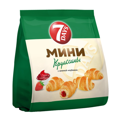 Круассаны мини 7Дней Клубника 265г