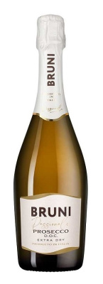Вино игристое Бруни  Просекко Экстра Драй бел брют 0,75л 11%