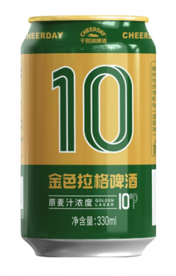 Пиво светлое Чирдэй Грин 0,33л 4% ж/б