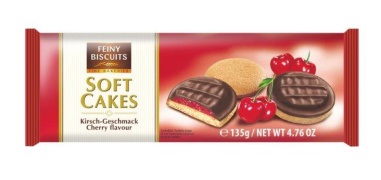 Печенье Файн Бисквитс бисквитное с вишневым желе 135г