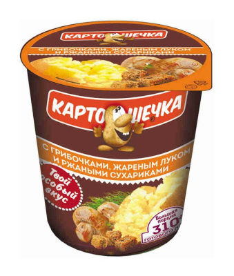 Пюре карт б/п Картошечка ржан сух/гриб/жар лук 40г