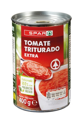 Томаты мелконарезанные SPAR 400г ж/б