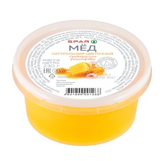 Мёд SPAR натуральный цветочный 230г пл/б