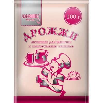 Дрожжи сухие Домашнее Бистро активные 100г