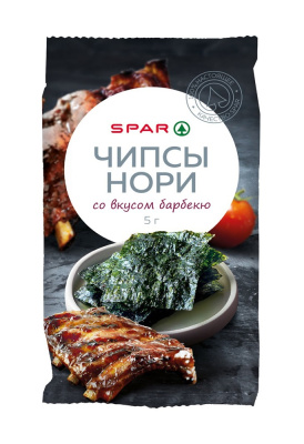 Чипсы нори SPAR со вкусом барбекю 5г