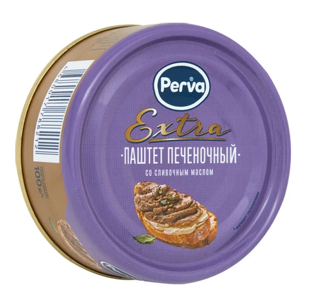 Паштет Перва Экстра печеночный со сливочным маслом 100г