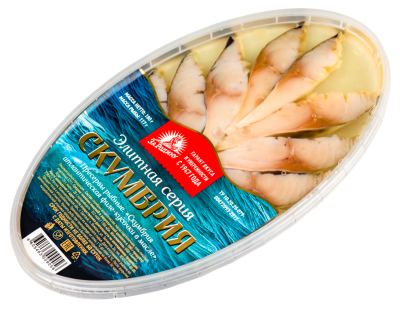 Скумбрия филе-кусочки Элитная Серия За Родину атлантическая в масле 180г