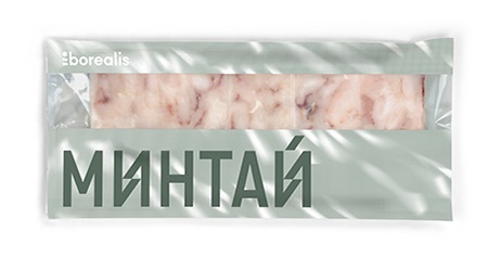 Филе минтая тихоокеанского блочное с/м Бореалис 750г