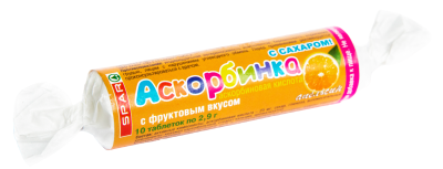 Конфеты Аскорбинка SPAR со вкусом апельсина 29г