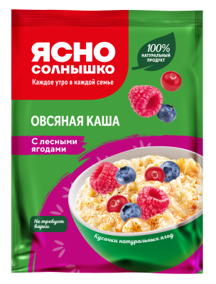Каша овсяная Ясно солнышко с Лесными ягодами 45г