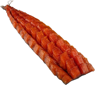 Юкола из филе форели на коже х/к в/у ЛП вес