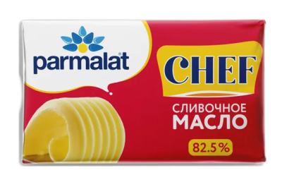 Масло сливочное Пармалат Шеф 82,5% 180г БЗМЖ