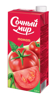 Нектар Сочный Мир Томат с солью с мякотью 0,95л