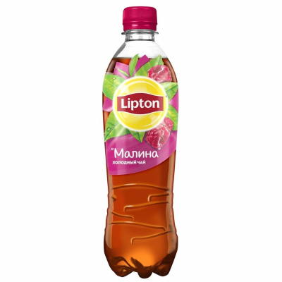 Напиток холодный черный чай Липтон Малина 0,5л