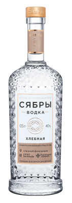 Водка Сябры Хлебная 0,5л 40%