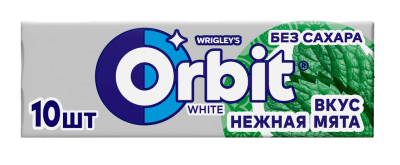 Жевательная резинка Орбит белоснежный Нежная мята 13,6г