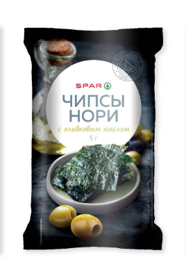 Чипсы нори SPAR с Оливковым маслом 5г