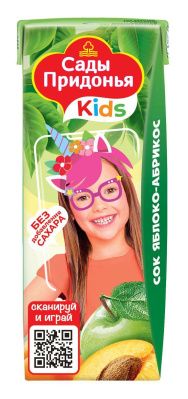 Сок Сады Придонья яблоко-абрикос с 5 мес 0,2л Сок Сады Придонья яблоко-абрикос с 5 мес 0,2л