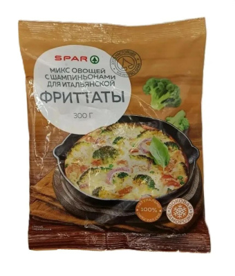 Микс овощей с шампин для итал Фриттаты SPAR 300г