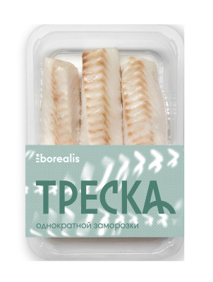 Филе трески спинка б/к с/м Бореалис 400г