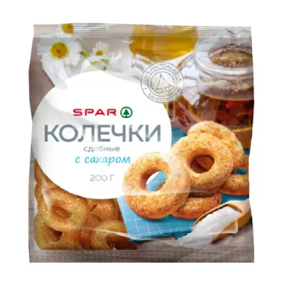 Колечки SPAR с сахаром 200г