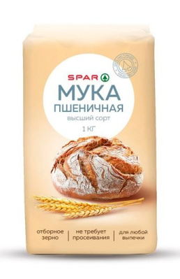 Мука пшеничная SPAR в/с 1кг