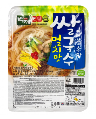 Лапша б/п Baekje со вкусом анчоусов 92г