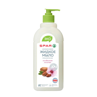 Мыло жидкое SPAR 500мл ЭКО Миндальное молочко