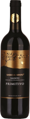 Вино Сассо Аль Венто Примитиво Саленто кр п/сух 0,75л 14%