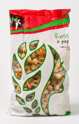 Макар изд Rossana e`pappare Конкилье Триколор томатно-шпинатные 400г