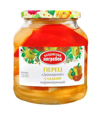 Перец Домашний марин слад Валдайский погребок 680г ст/б