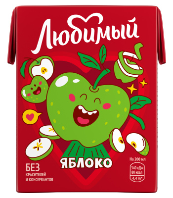 Нектар Любимый яблочный 0,2л